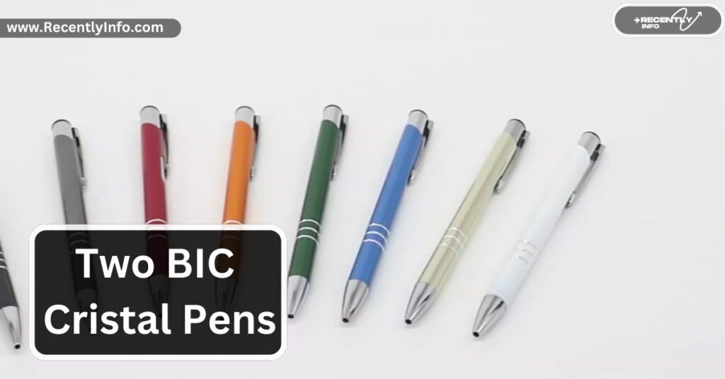 Two BIC Cristal Pens