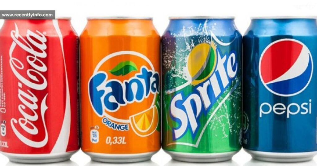 Four Standard Soda Cans